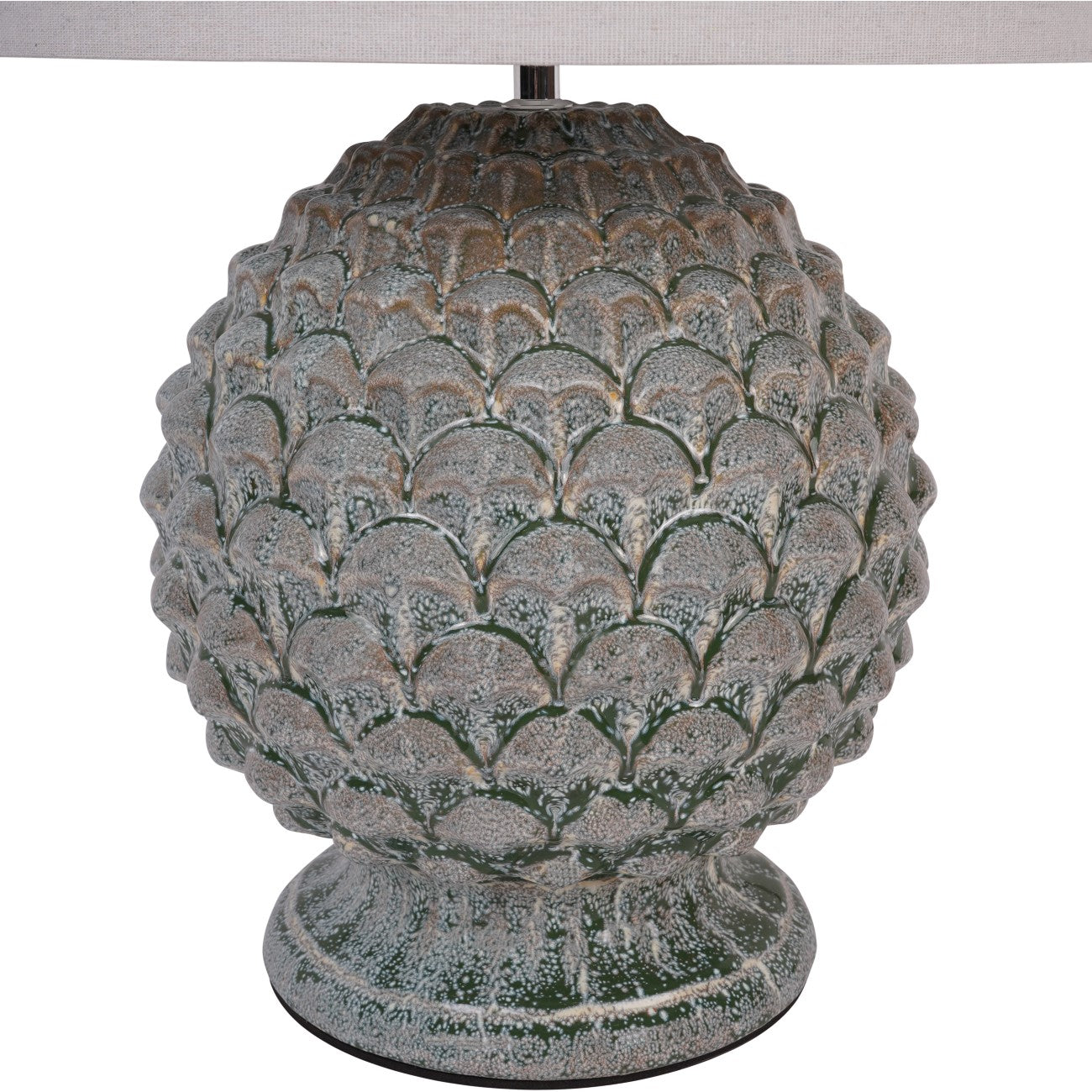 Vera Glazed Ceramic Table Lamp with Shade