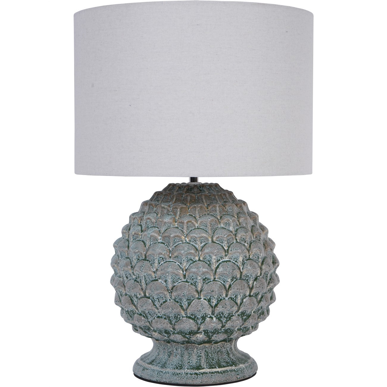 Vera Glazed Ceramic Table Lamp with Shade