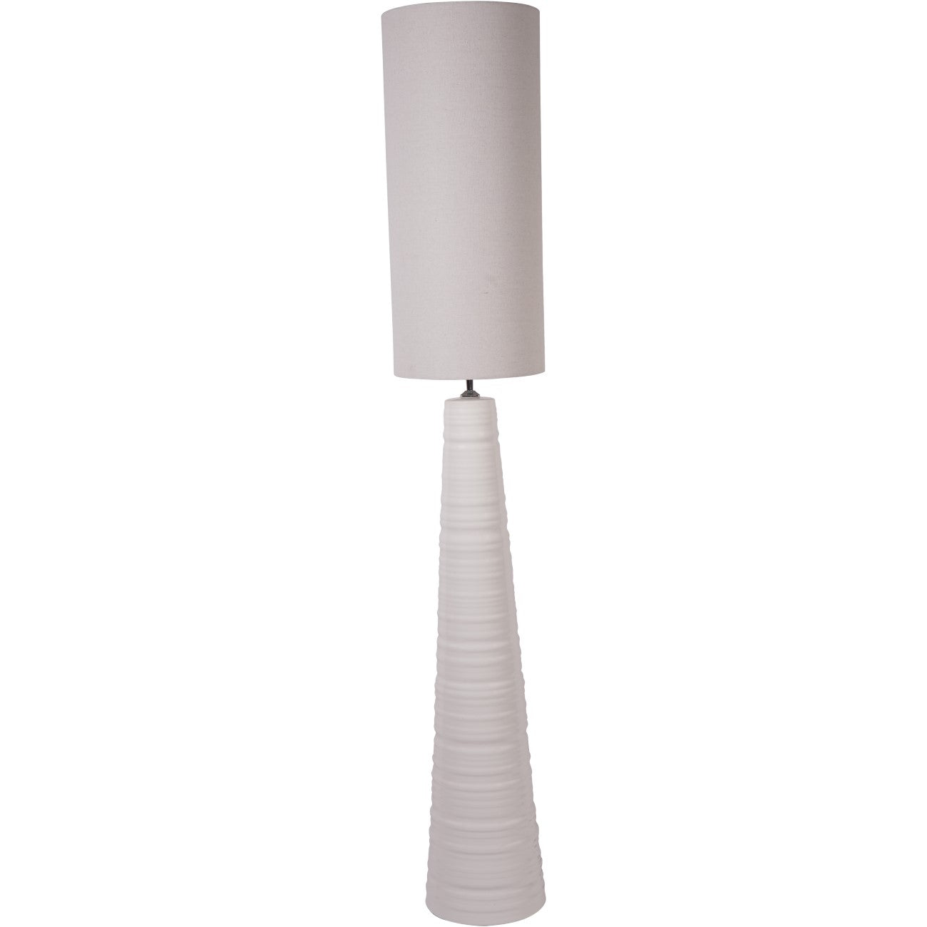 Trevino Tall Ceramic Floor Lamp White with Shade