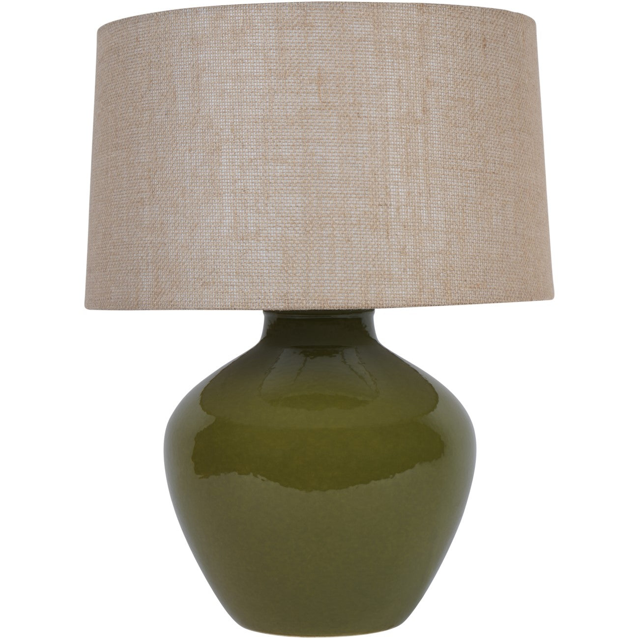 Ally Moss Green Ceramic Large Table Lamp
