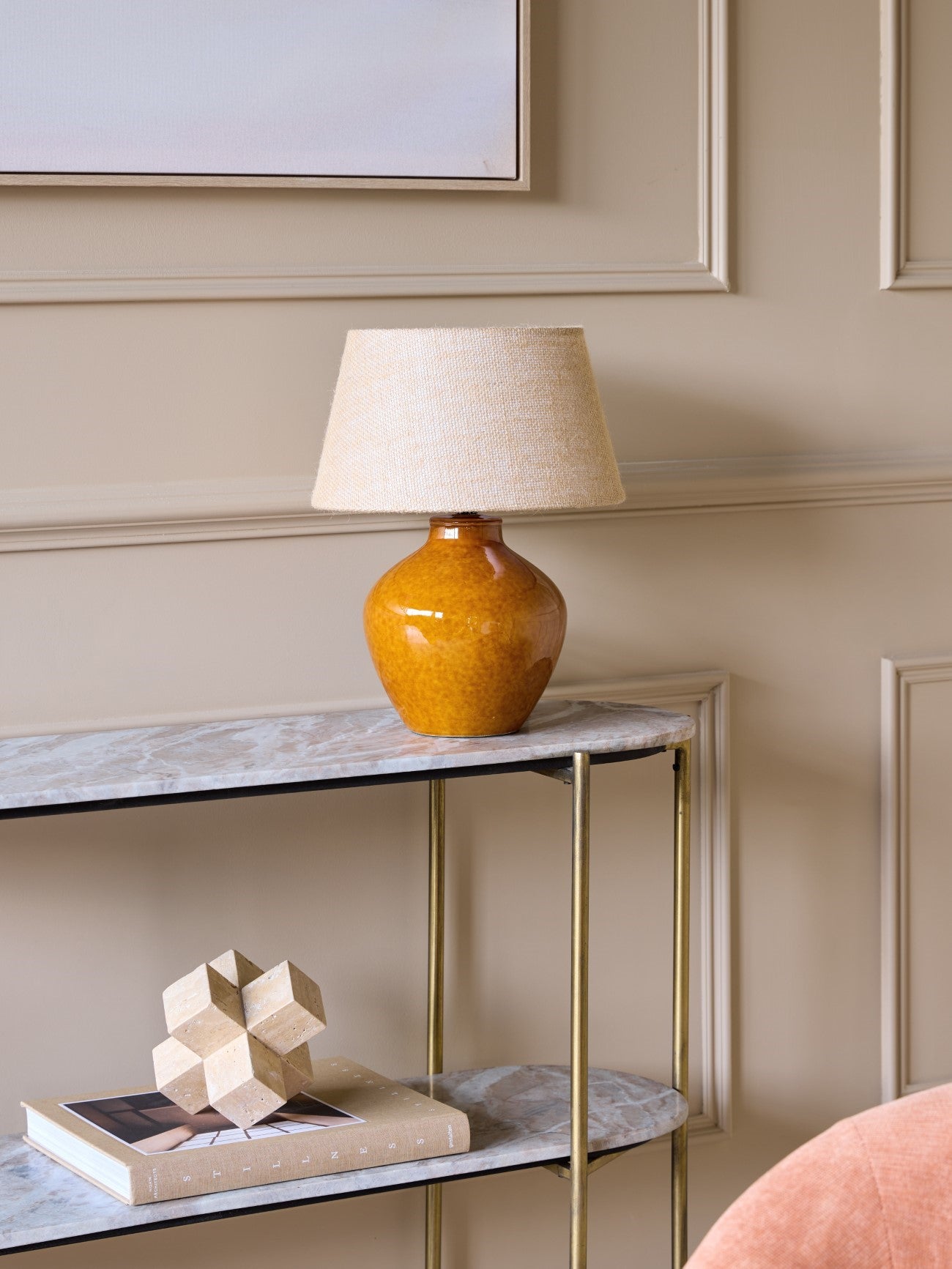 Ally Terracotta Ceramic Small Table Lamp