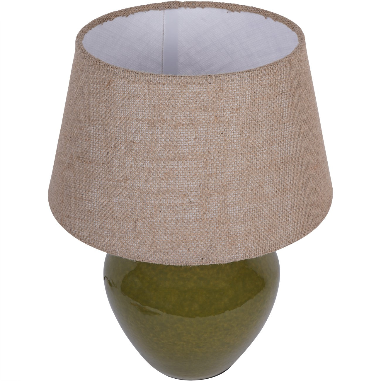 Ally Moss Green Ceramic Small Table Lamp
