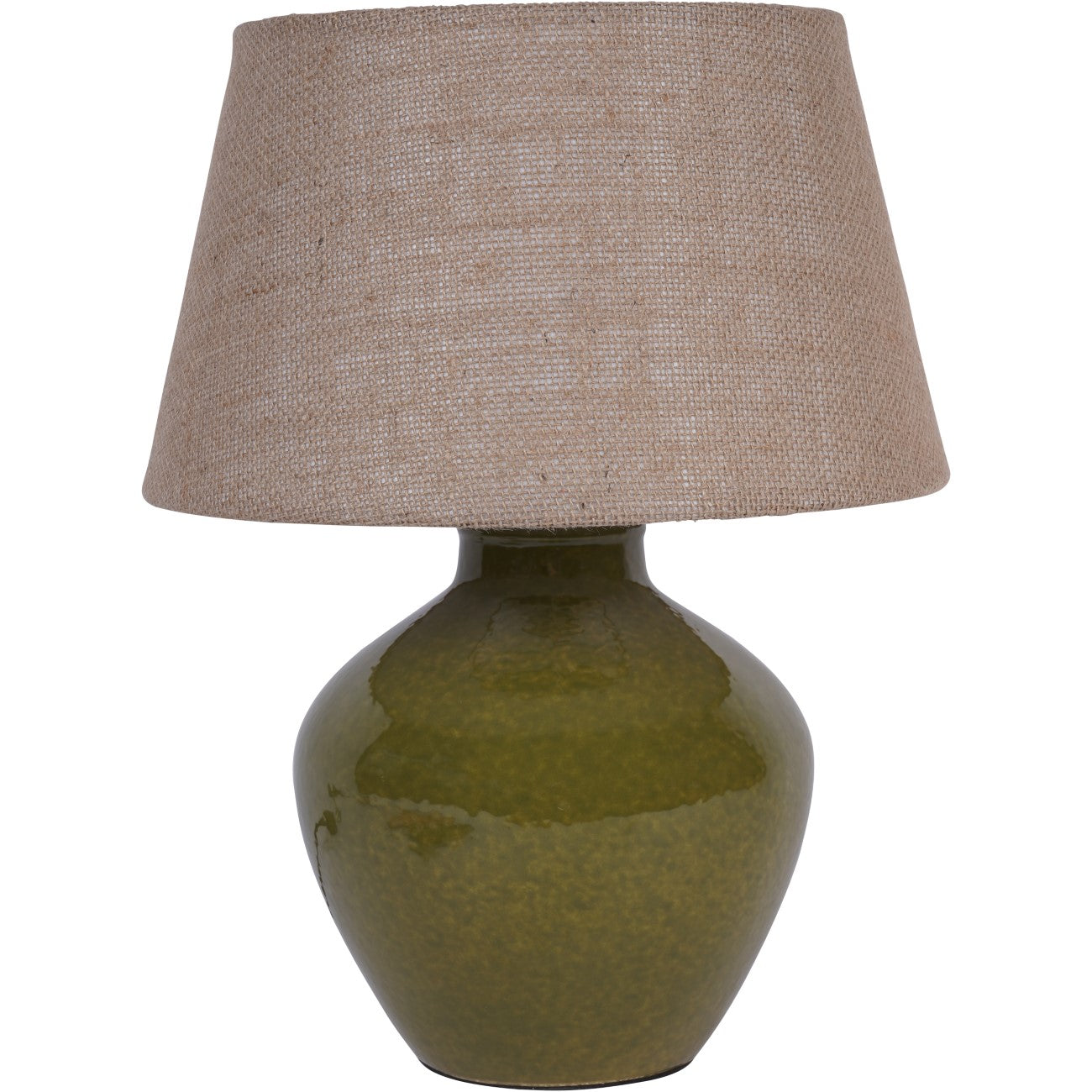 Ally Moss Green Ceramic Small Table Lamp