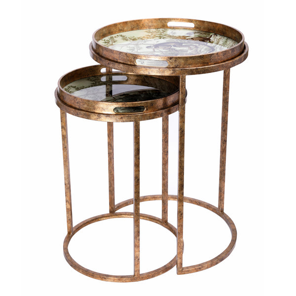 Set of 2 Jungle Monkeys Side Tray Tables