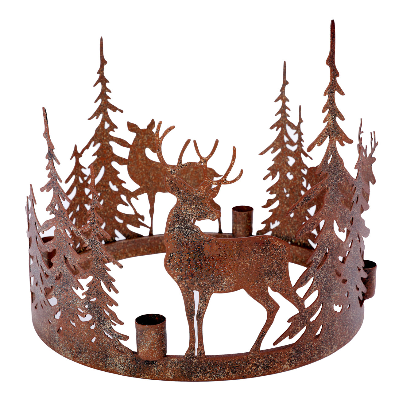 Laura Ashley Cut-Out Woodland Deer Candleholder