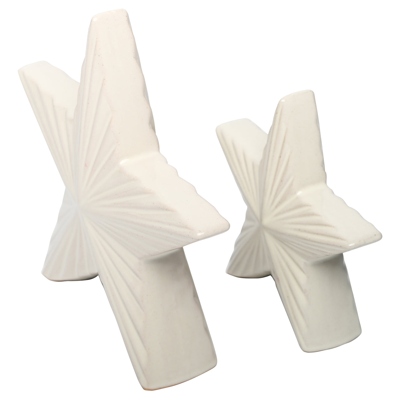 Laura Ashley Set of 2 Ceramic Stars