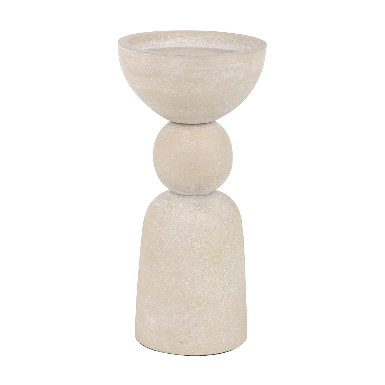 Vail Medium Putty Pillar Candle Holder