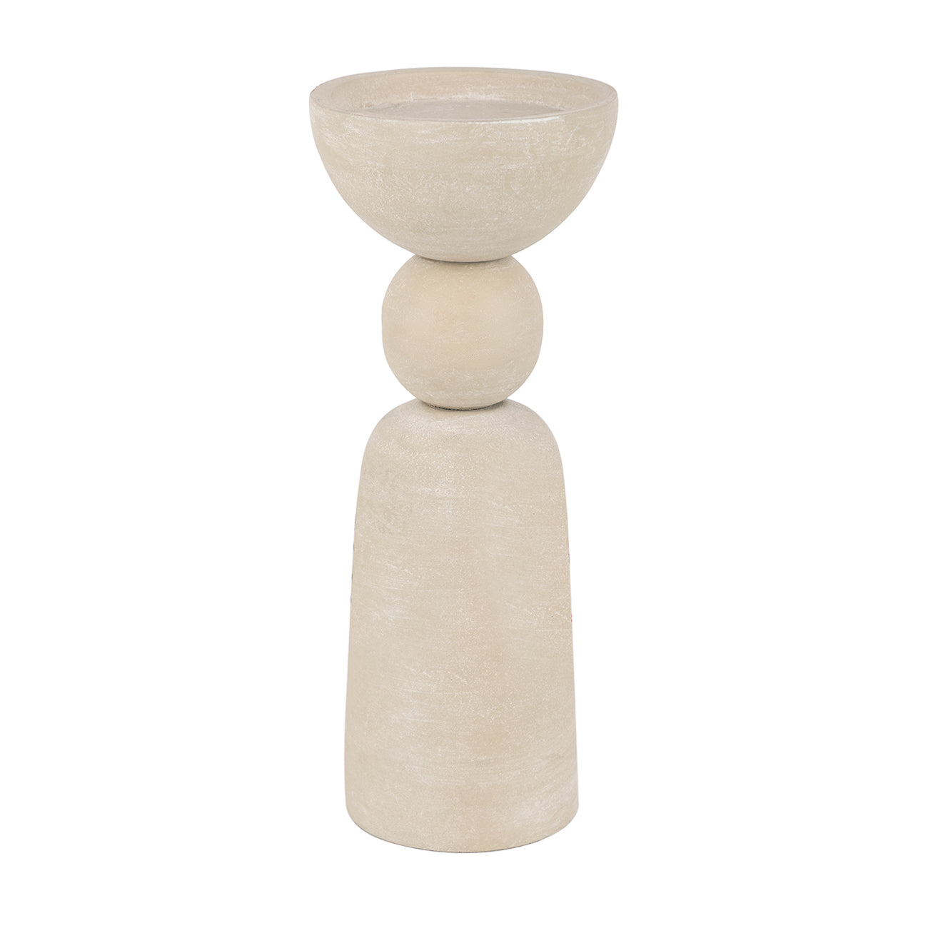 Vail Large Putty Pillar Candle Holder