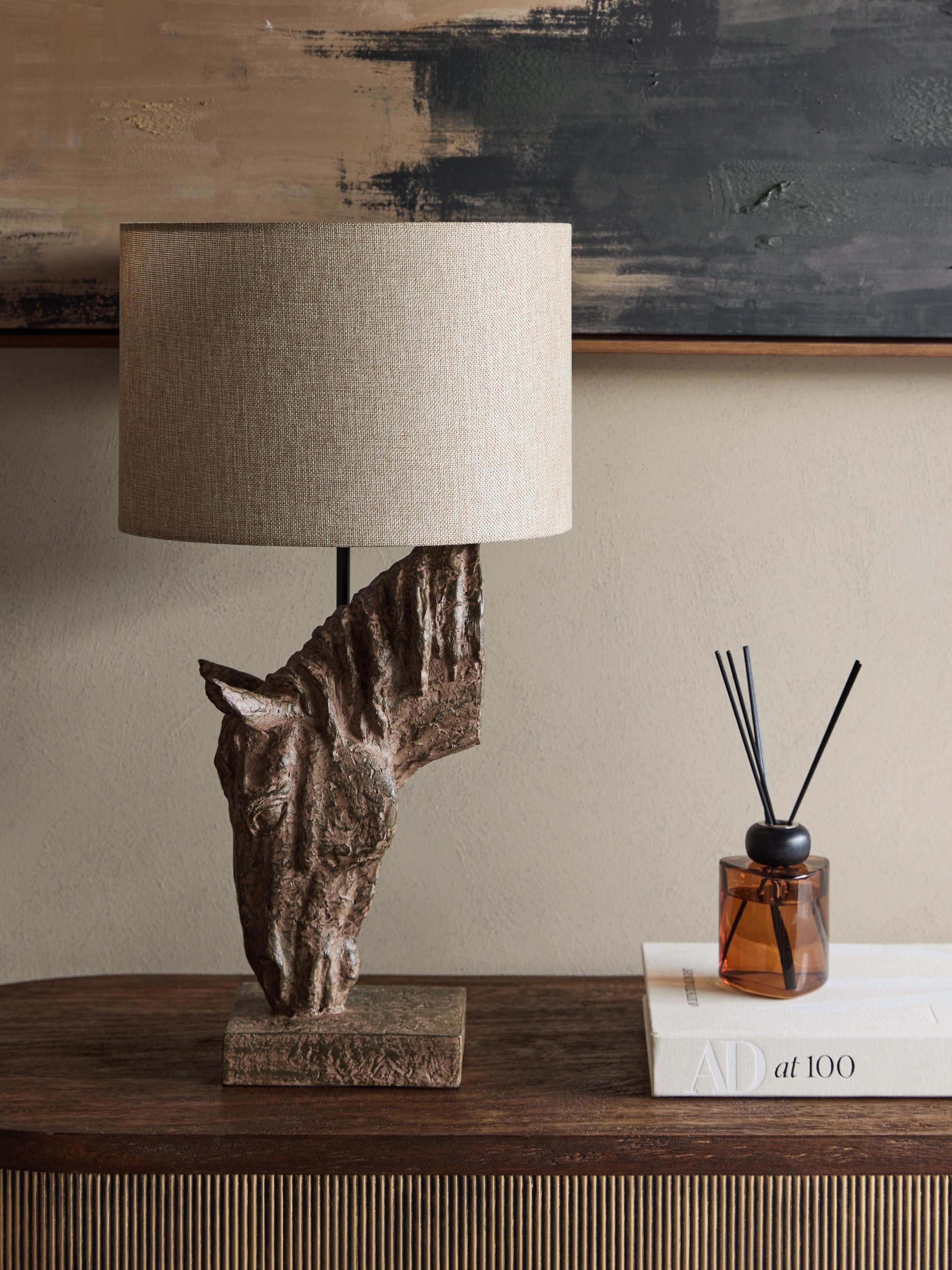 Horse Lamp with Shade