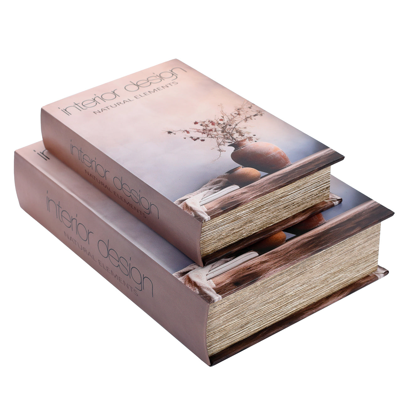 Set of 2 Interior Design Book Boxes