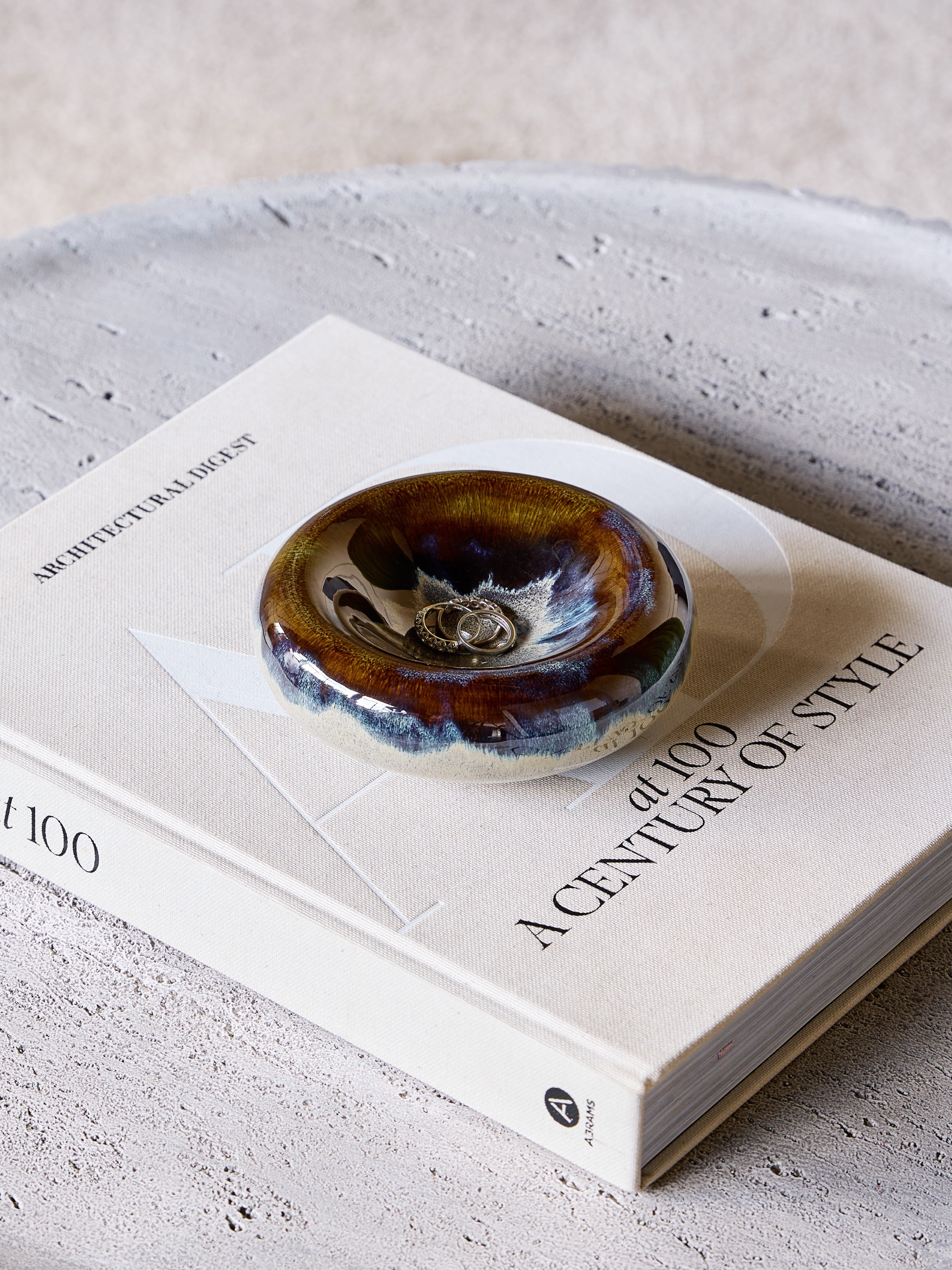 Medina Blue Reactive Glaze Stoneware Bowl