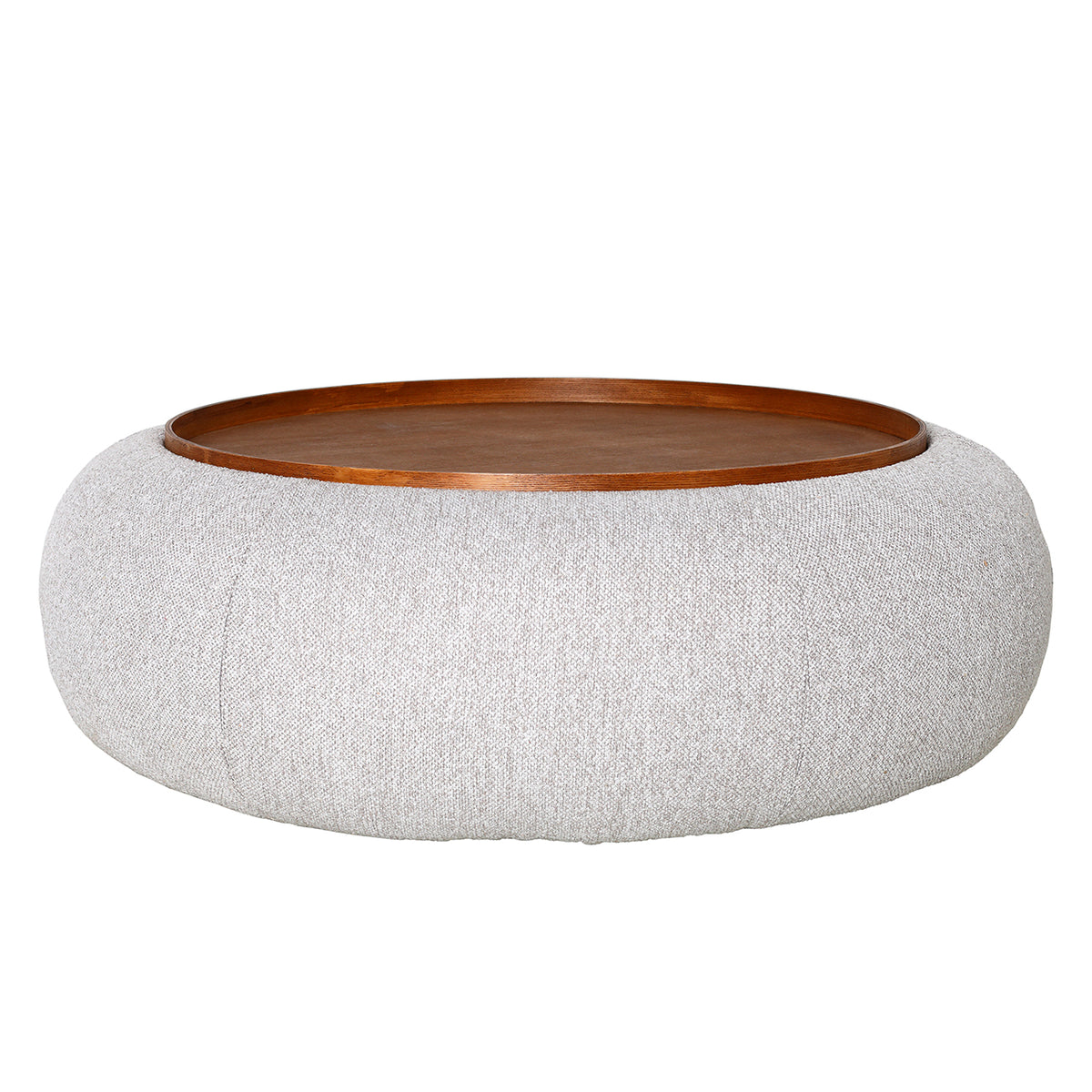 oatmeal upholstered ottoman coffee table with storage. 