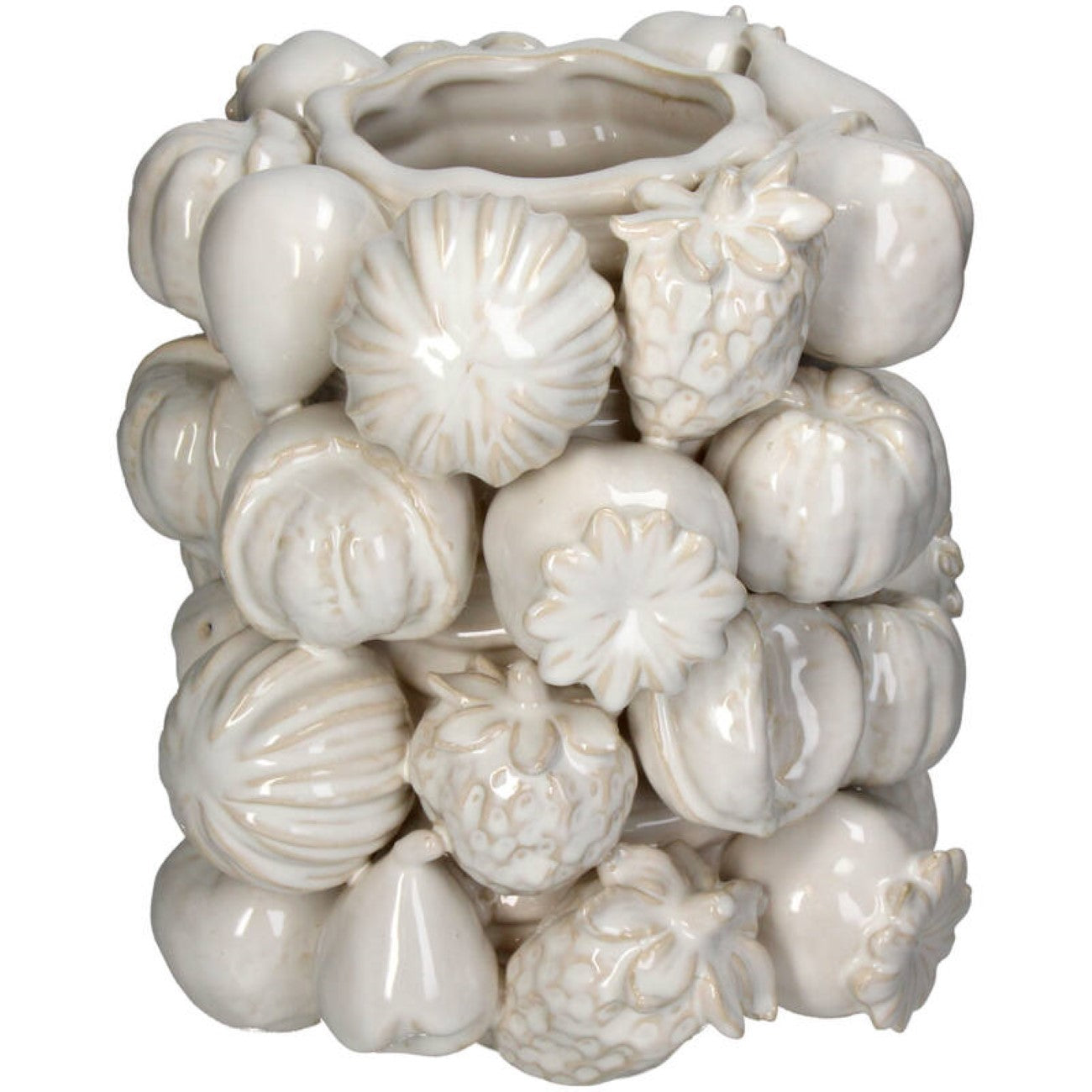 Orchard Ceramic Large Ivory Vase