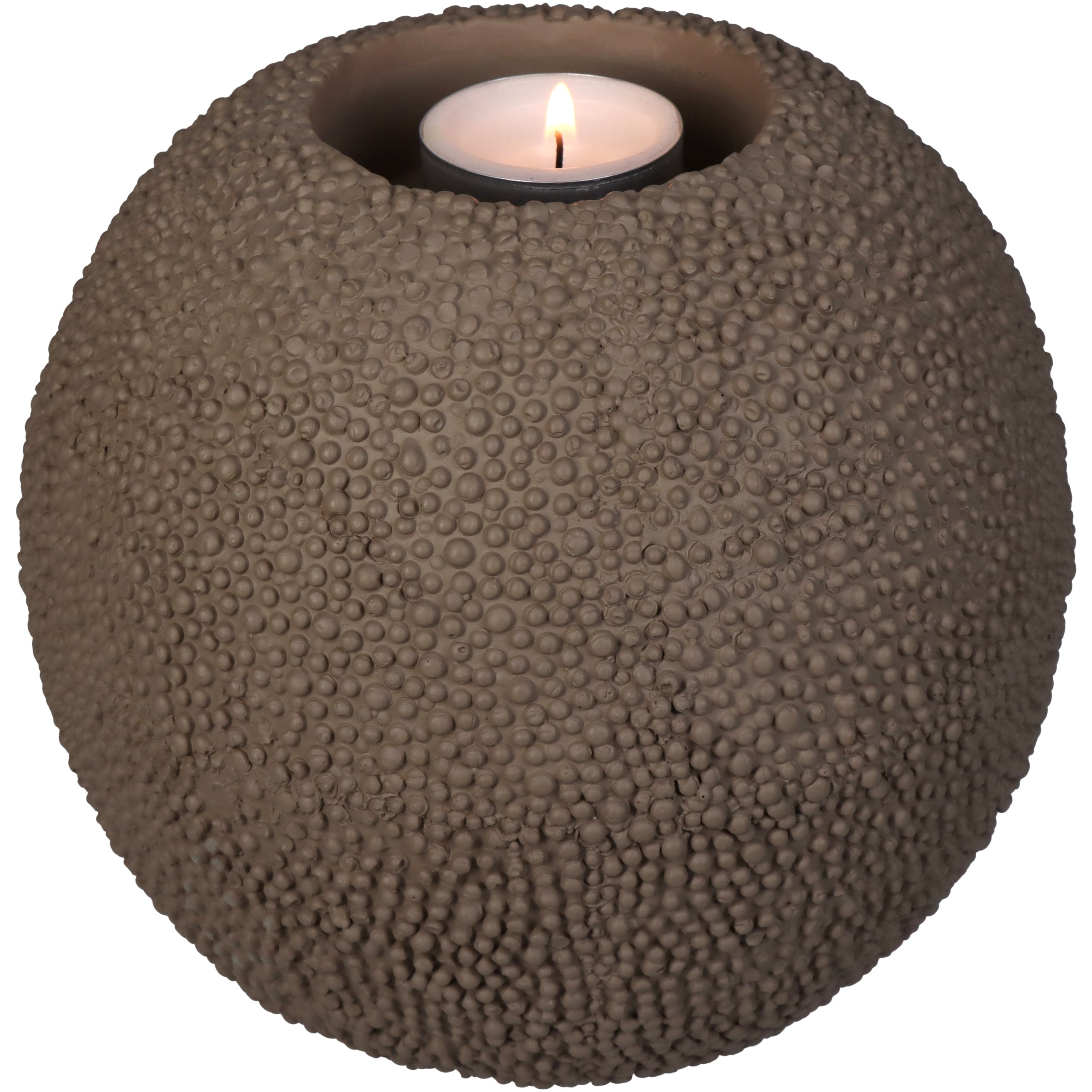 Concrete Ball Candle Holder