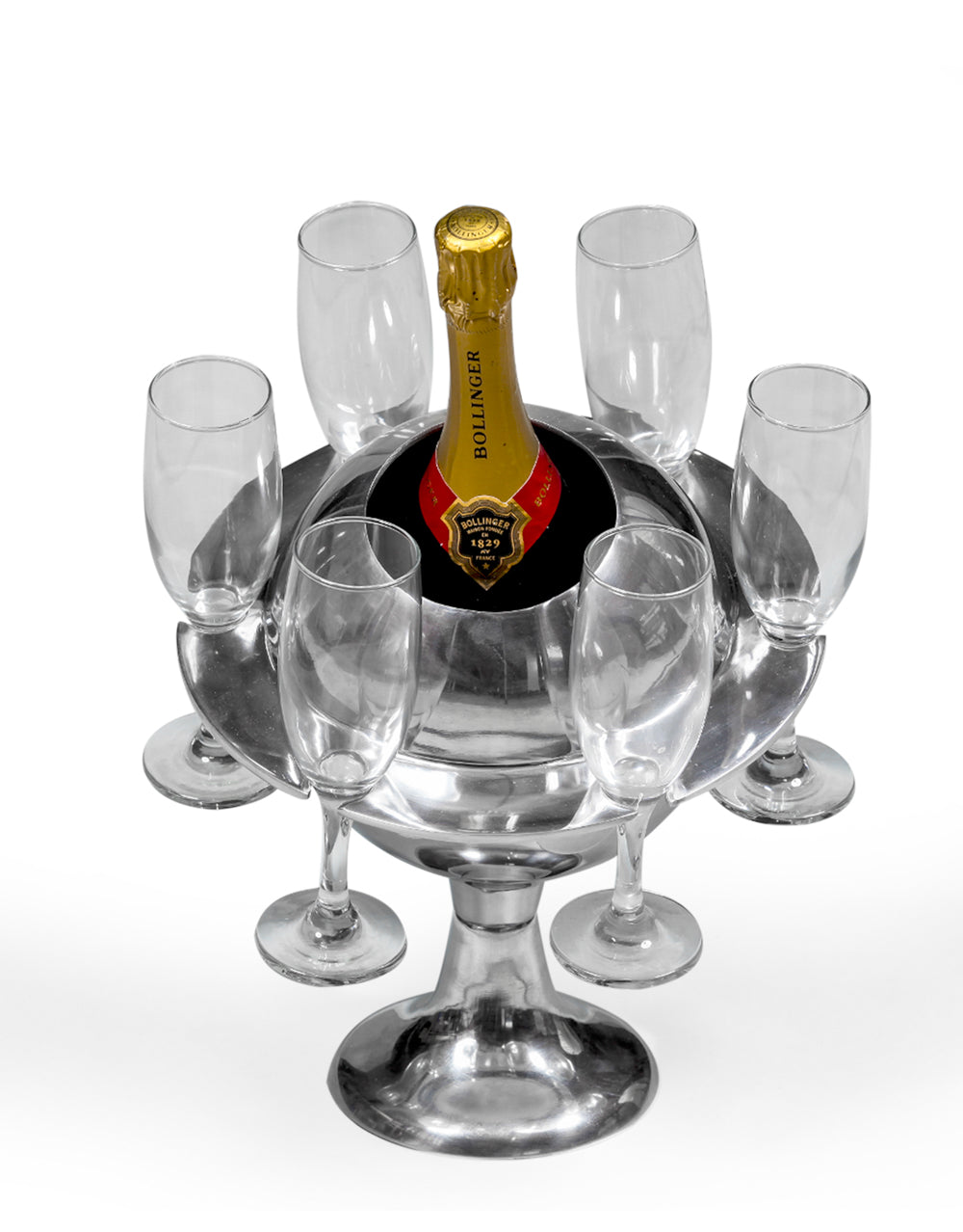Polished Aluminum Saturn Ice Bucket