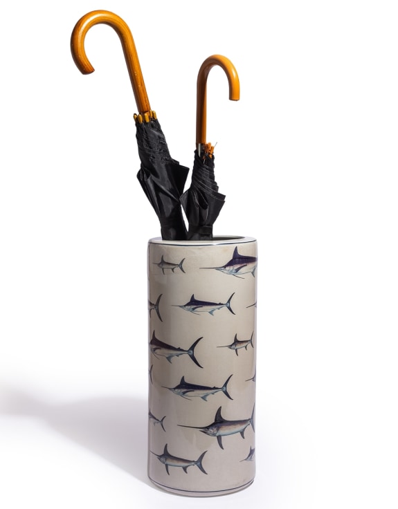 Ceramic Multi Swordfish Umbrella Stand