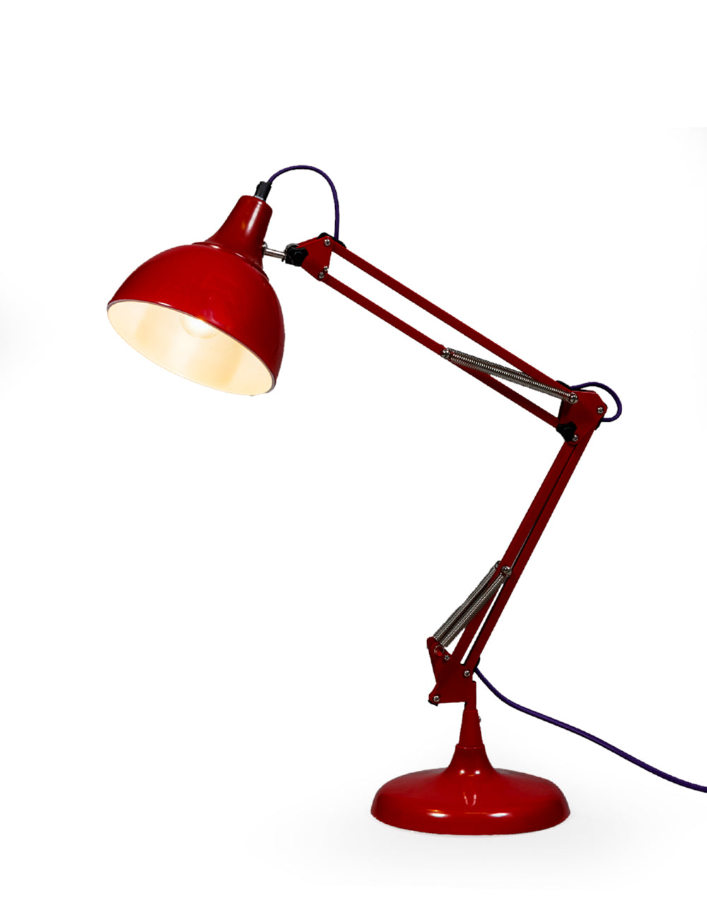 Red Traditional Desk Lamp