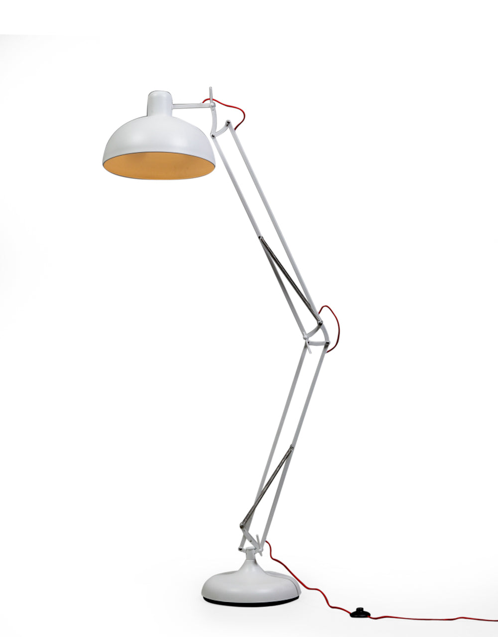 Matt White Extra Large Classic Desk Style Floor Lamp