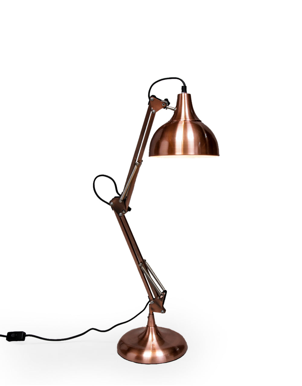 Vintage Copper Arms Traditional Desk Lamp