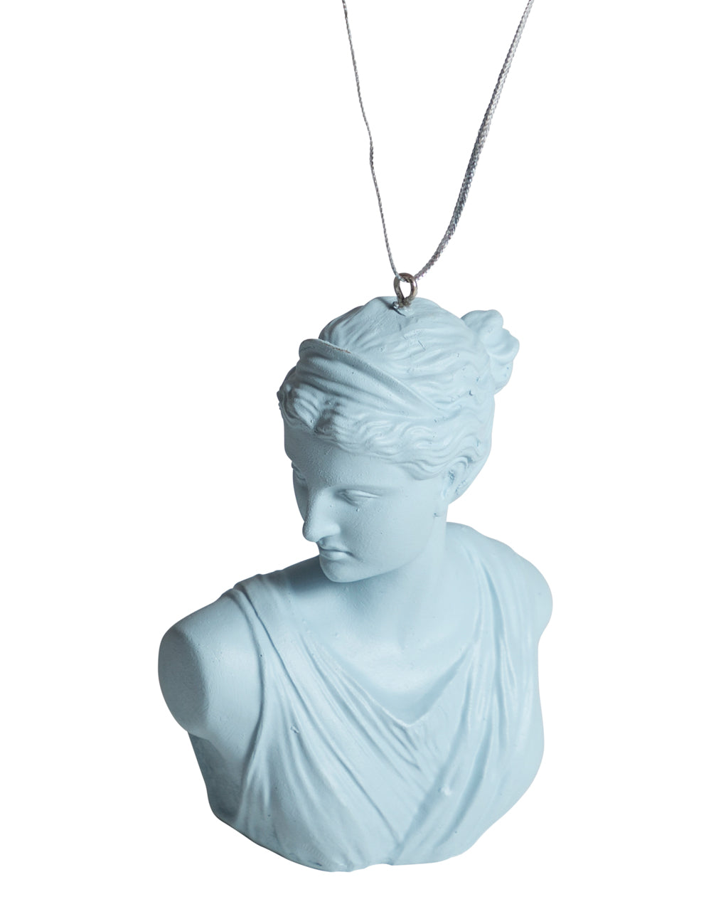 Set of 8 Blue Artemis Bust Hanging Decoration