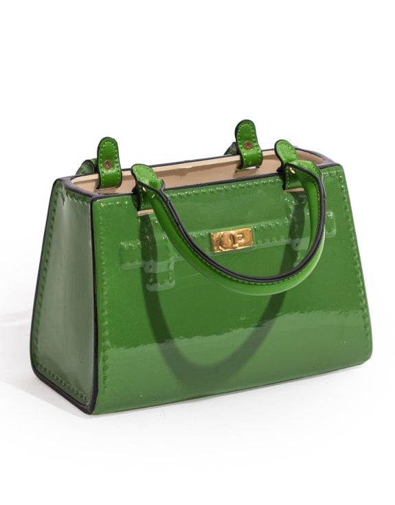 Green Ceramic Handbag Vase