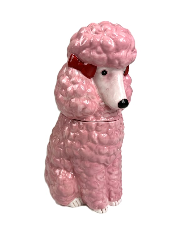 Pink Poodle Storage / Cookie Jar