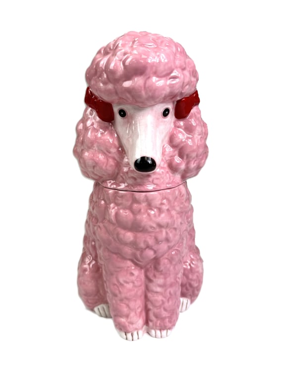 Pink Poodle Storage / Cookie Jar