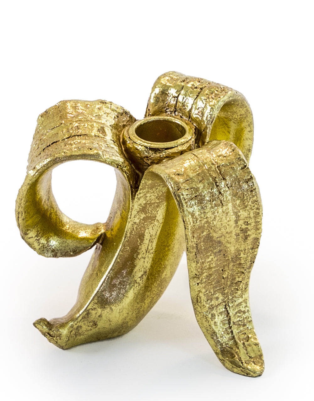 Gold Glam Peeled Banana Candle Holder
