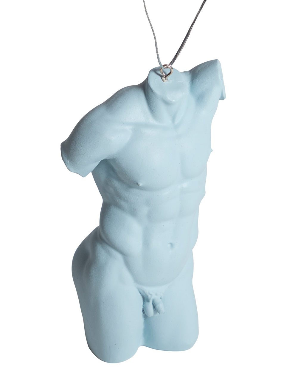 Set of 8 Blue Male Torso Hanging Decoration