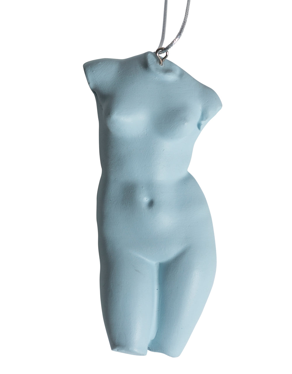 Set of 8 Blue Female Torso Hanging Decoration
