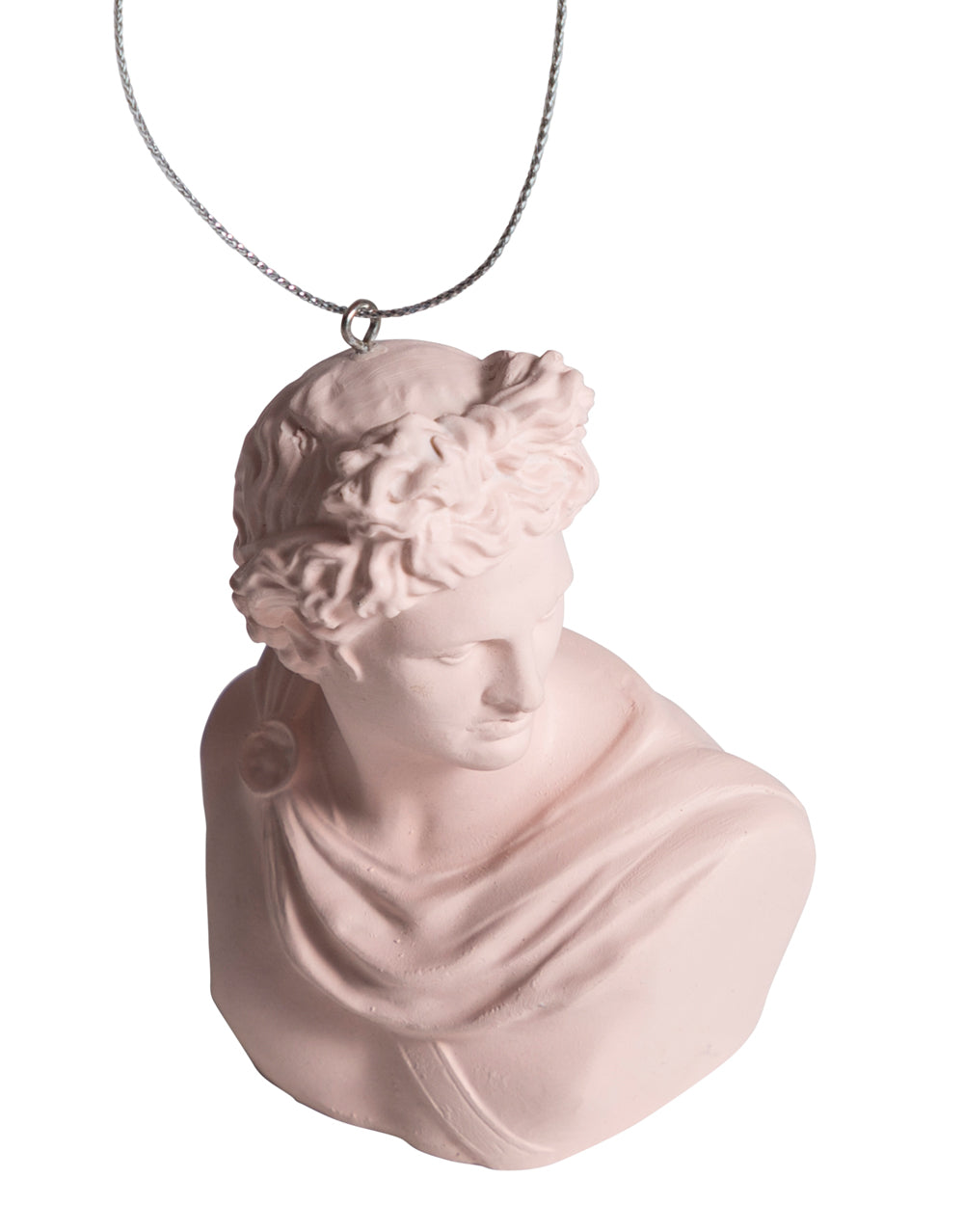 Set of 8 Pink Apollo Bust Hanging Decoration