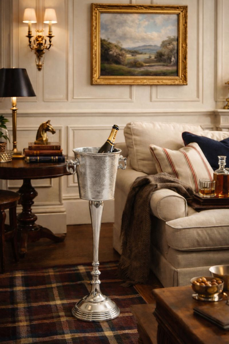Cast Aluminium Floor Standing Champagne Bucket