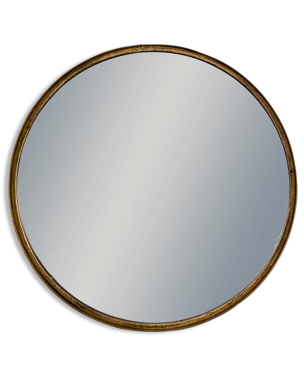 Large Black and Bronze Deep framed Cylinder Mirror