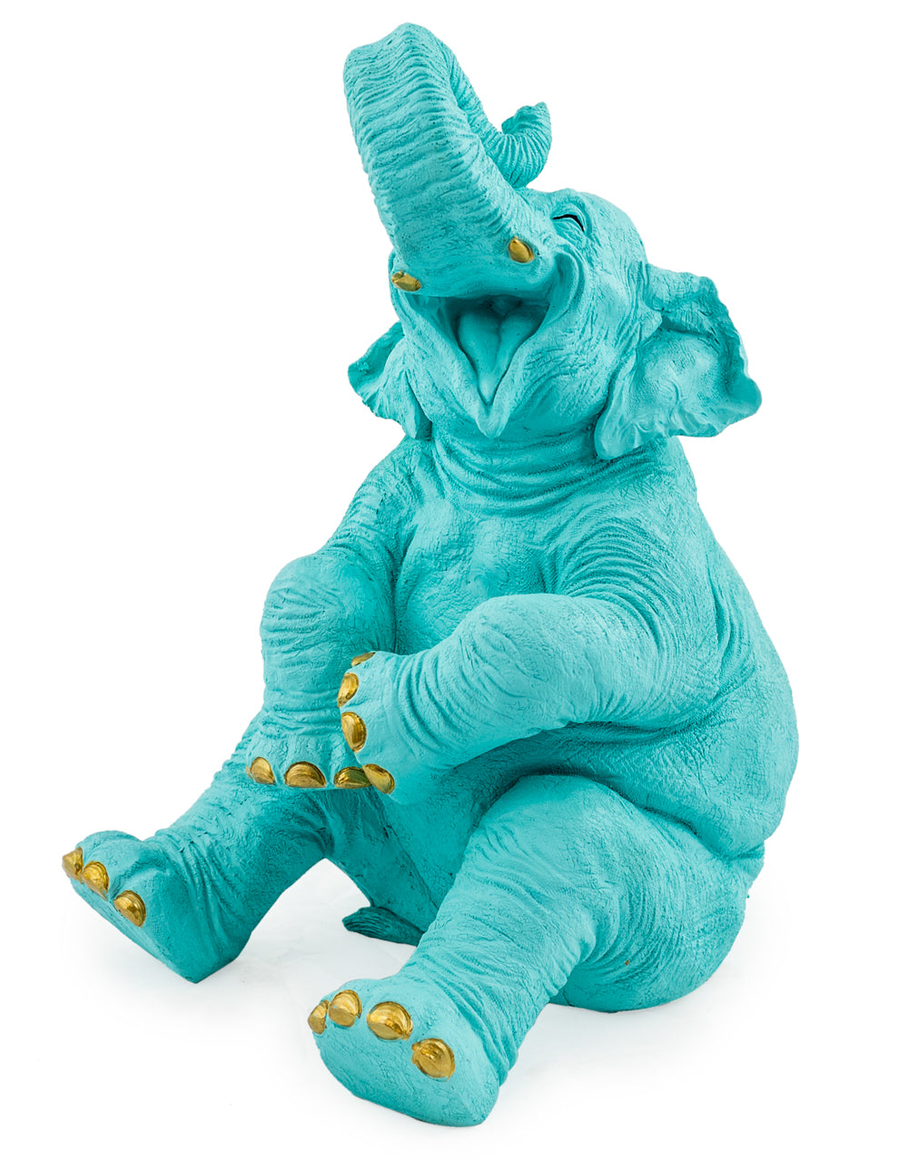 Pale Blue Laughing Elephant