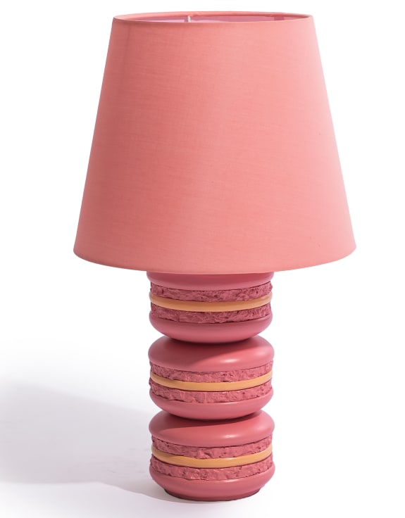 Pink Macaroon Stack Table Lamp