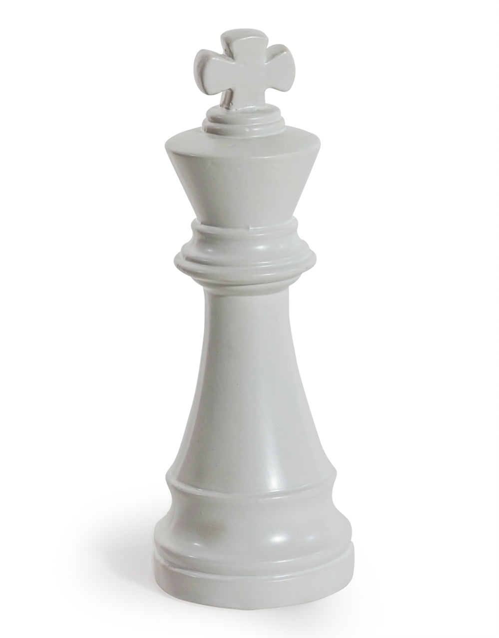 Matt White Large Ceramic King Chess Piece Ornament