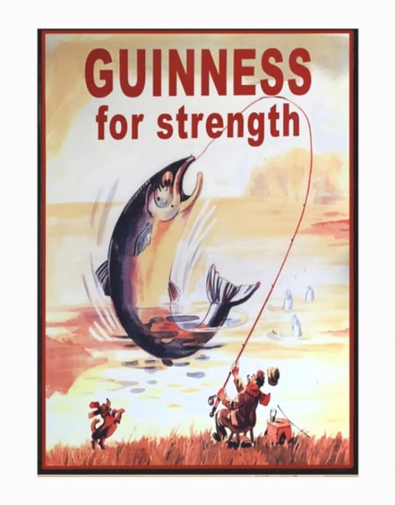 "Guinness Strength" Large Retro Metal Wall Sign