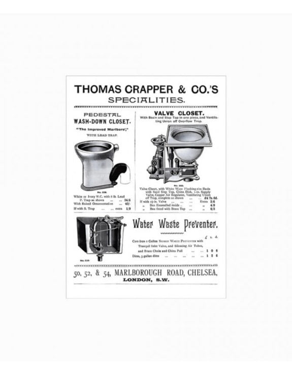 "Thomas Crapper" Retro Metal Wall Sign