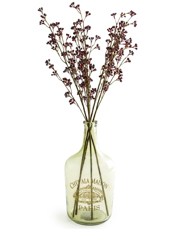 Large Green Glass Bottle/ Vase