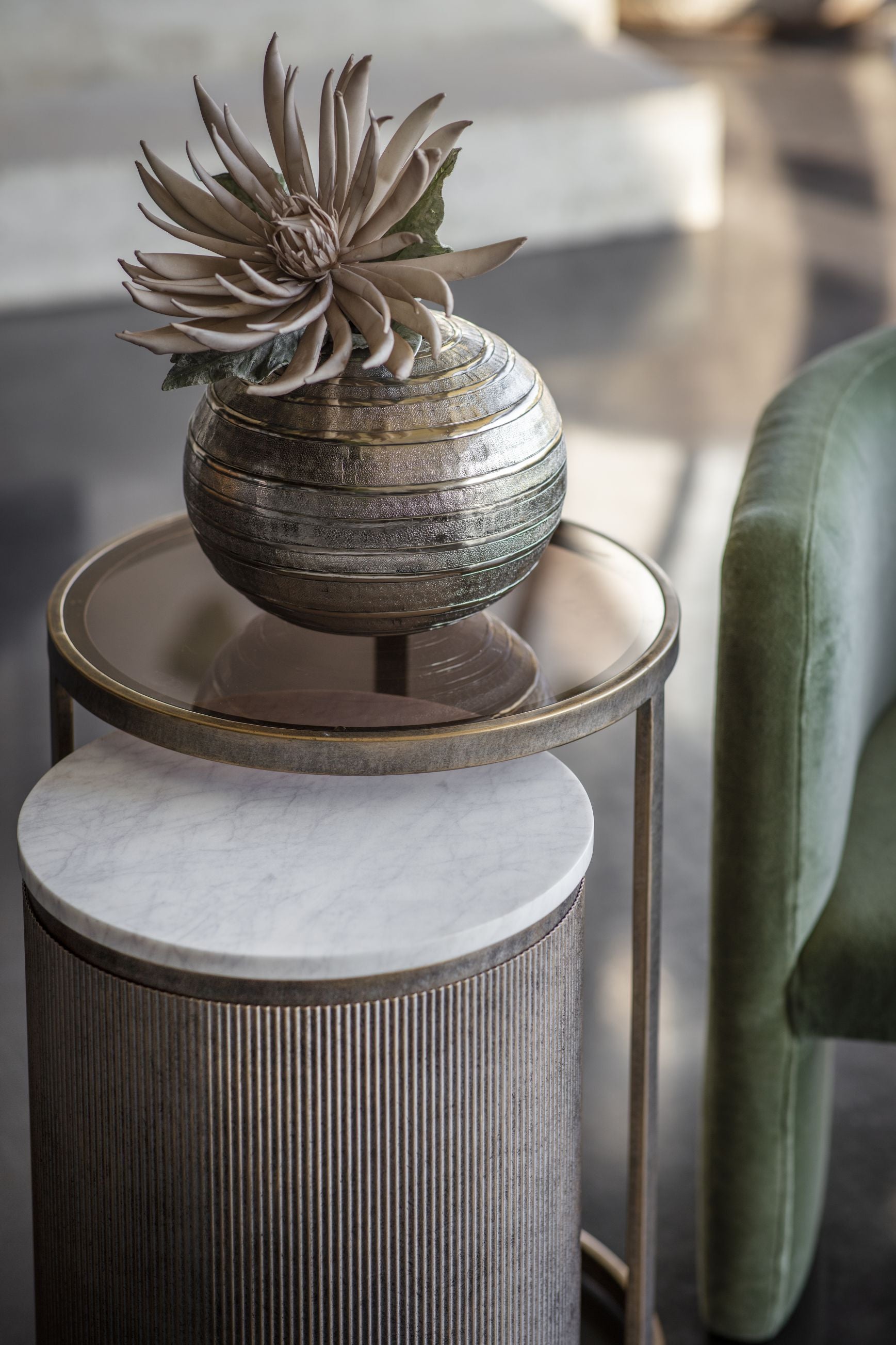 Gilver Rings Ball Vase