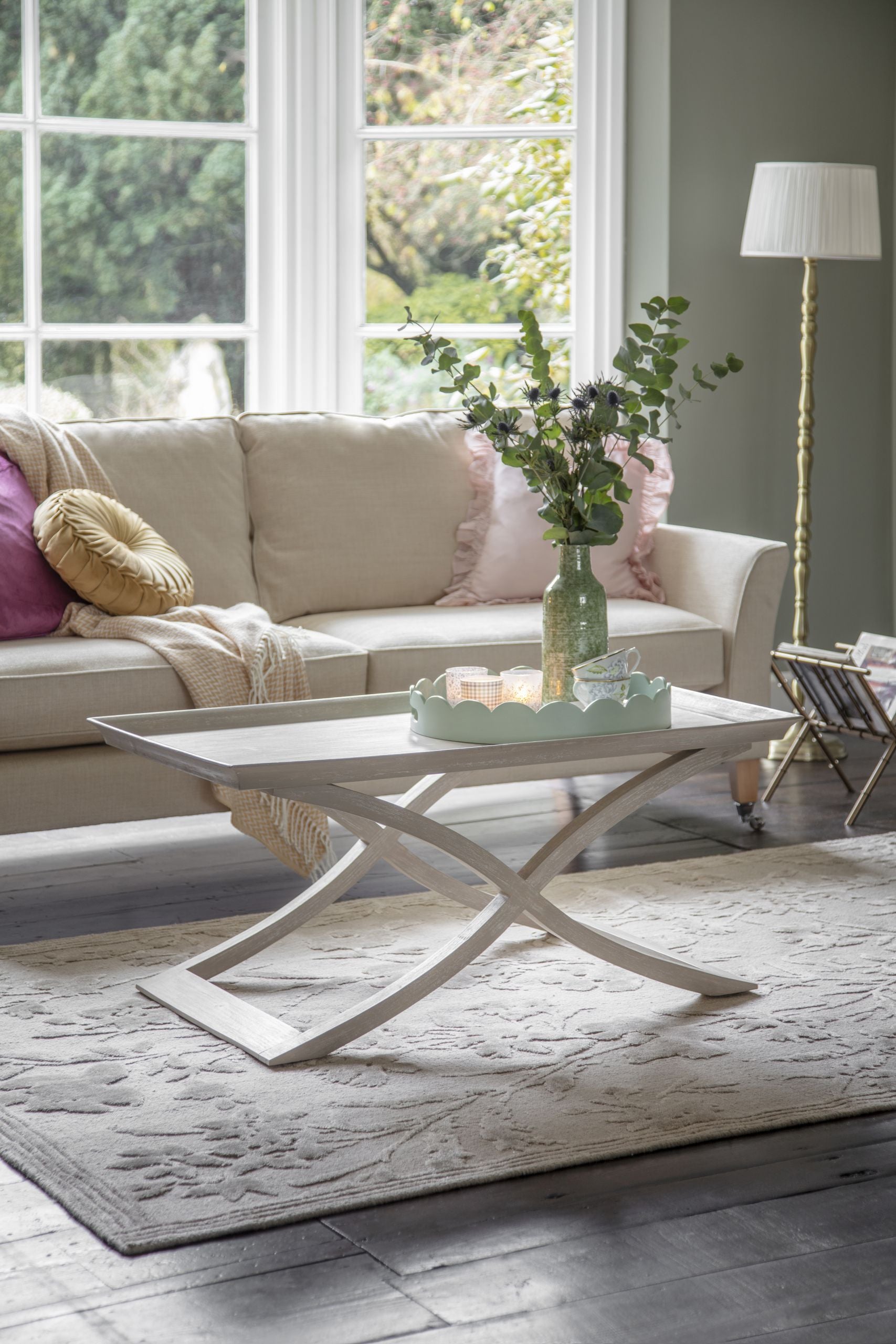 Laura Ashley Grey Alderby Coffee Table