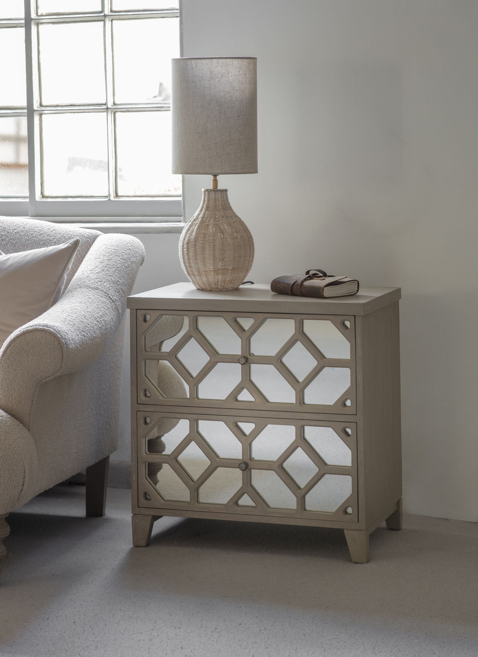 Camden 2 Drawer Side Table