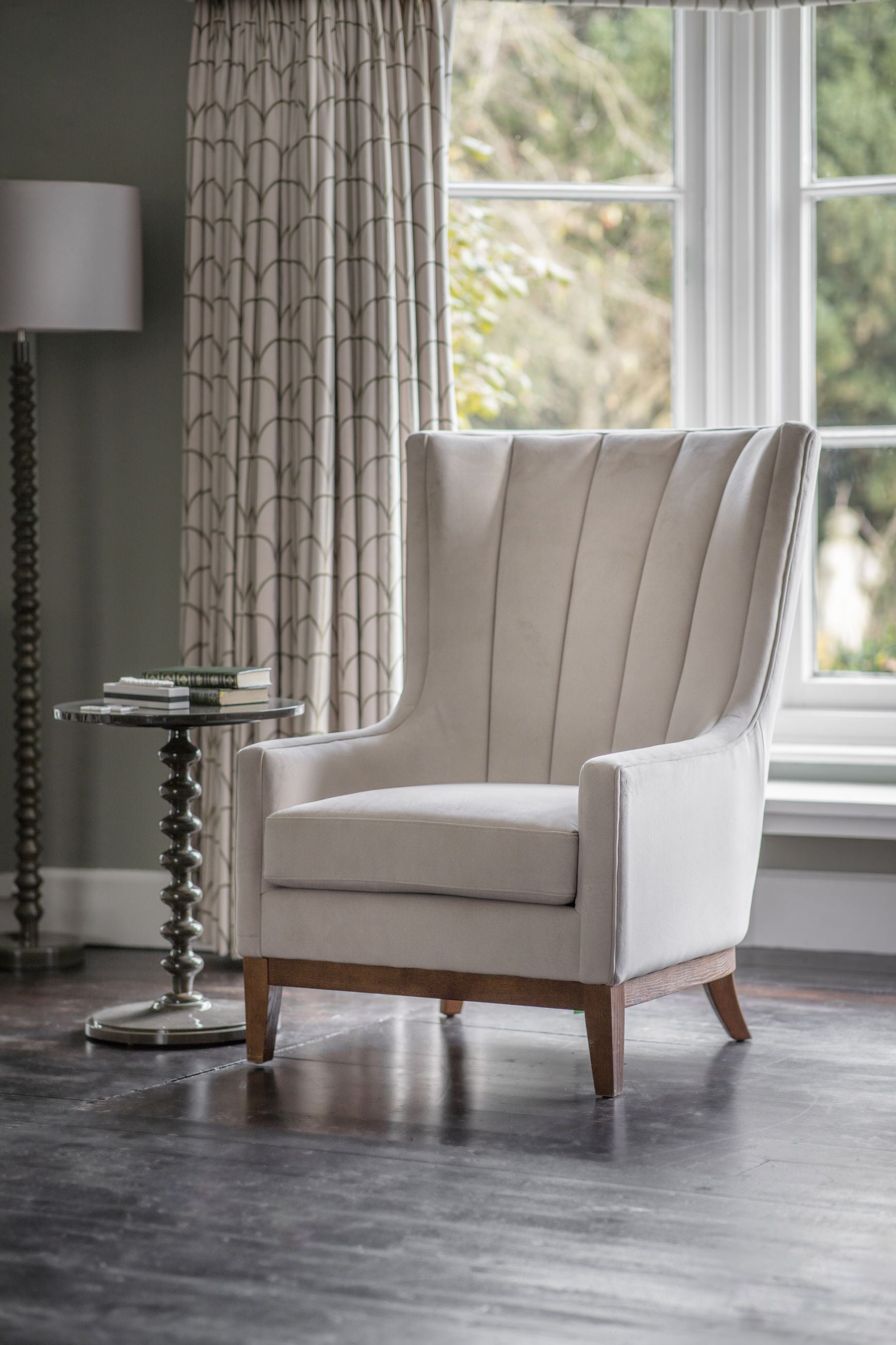 Rydell Taupe Upholstered Occasional Chair