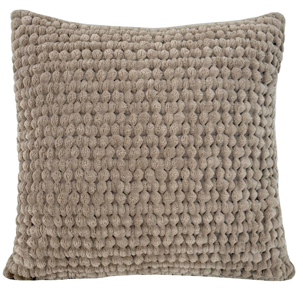 Textured natural pillow 