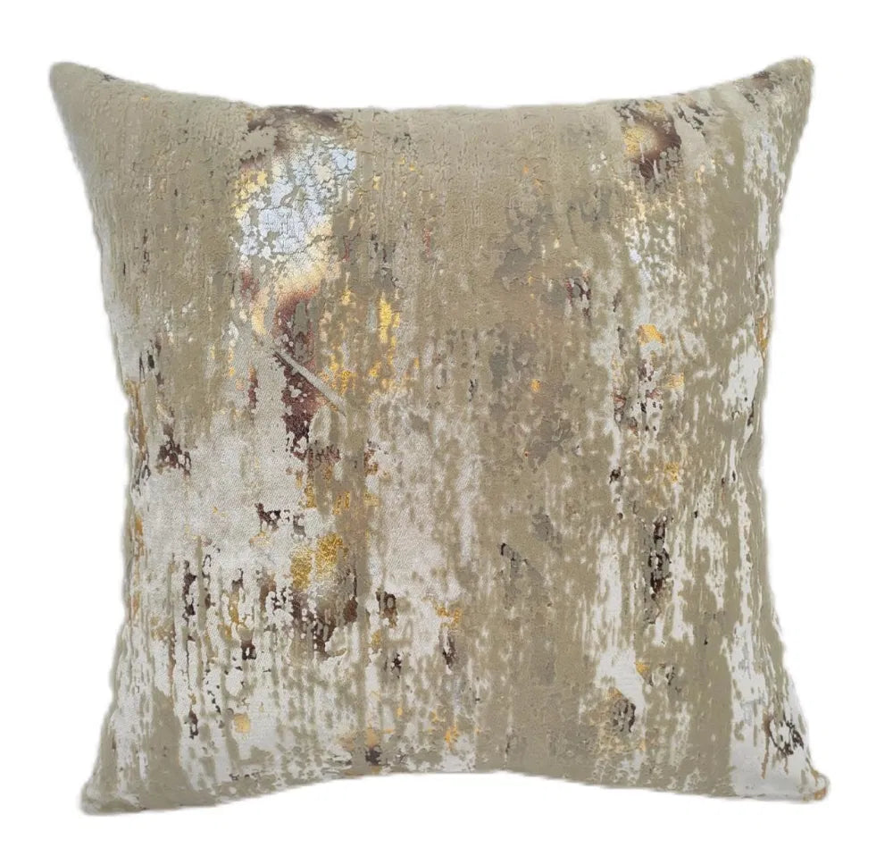 Set of 2 Large Torcello Gold Cushions