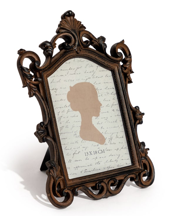 Ornate Baroque Antique Bronze Photo Frame 5x7"