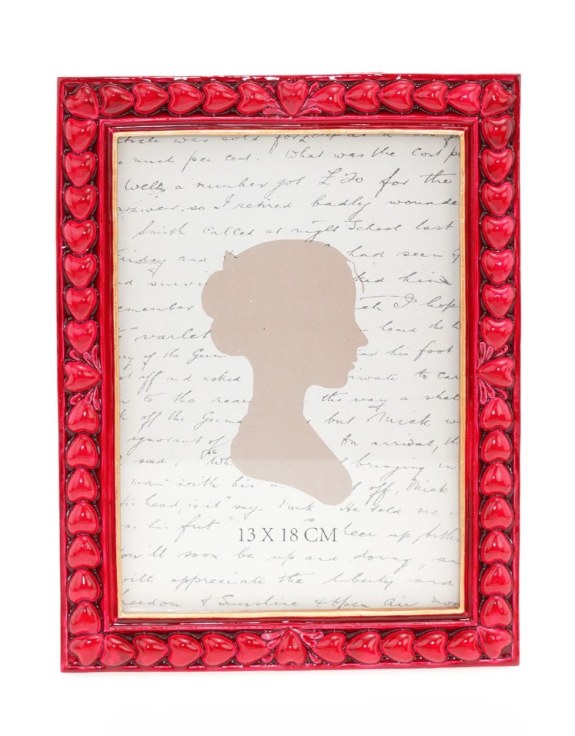 Red Gloss Multi Heart 5x7" Photo Frame