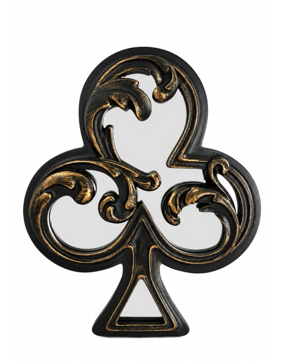 club shapes ornate mirror wall ornament 