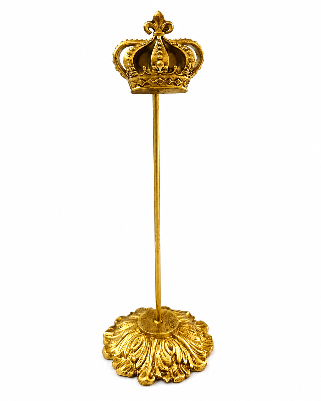 Gold "Crown" Magnetic Card  or Photo Holder on Stand