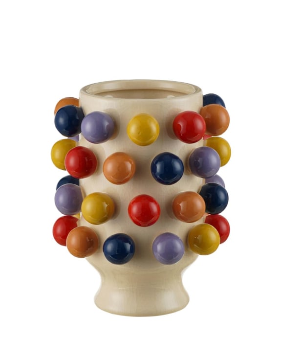 Multi-Colour "Pom Pom" Vase